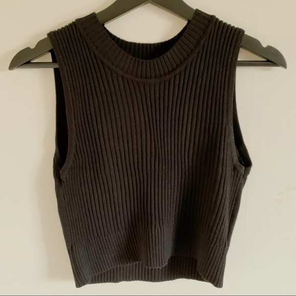 Stitches Knit Crop Top - Picture 1 of 4